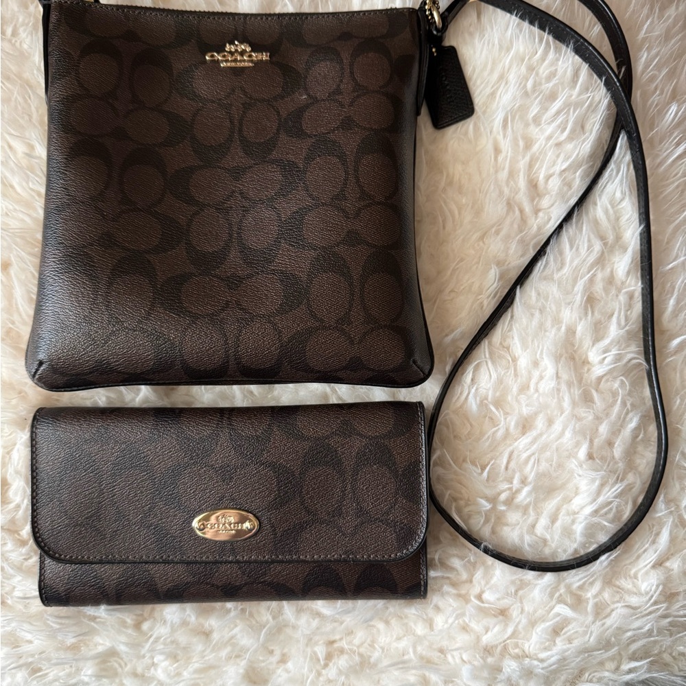 Coach crossbody with wallet